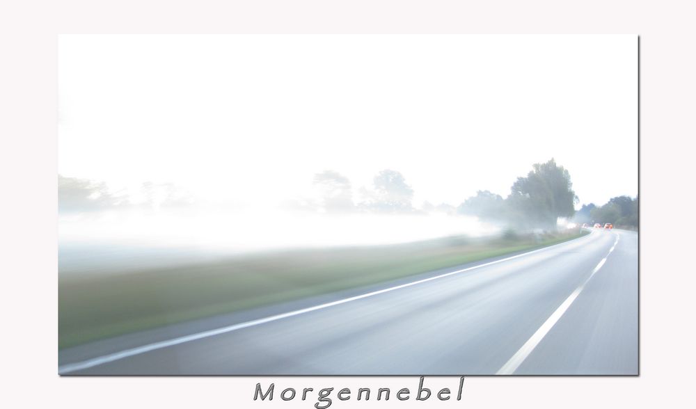 * morning fog . . . Morgennebel *