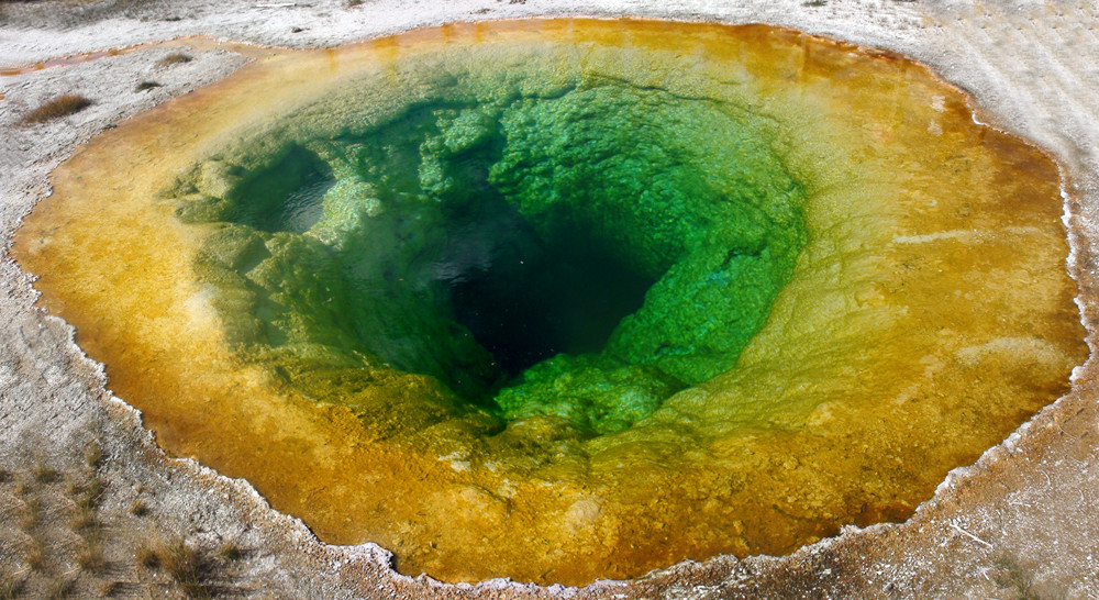 Morning Glory Pool Panorama oder: Die Natur übertrifft sich mal wieder selbst!