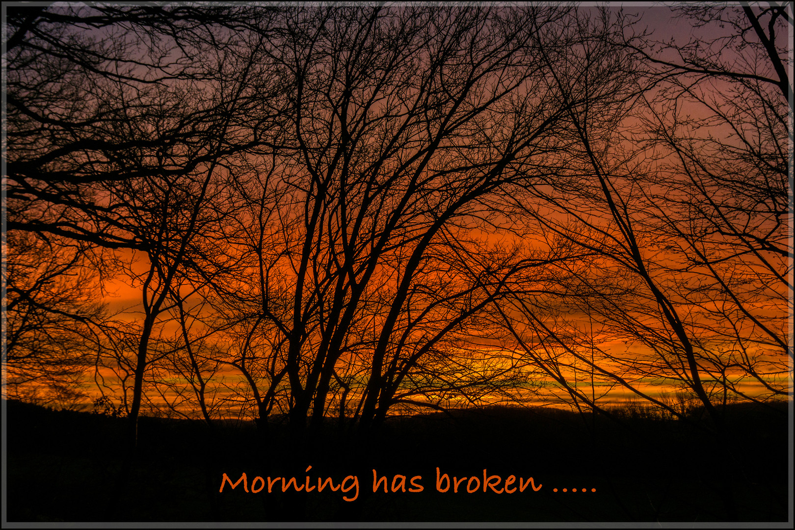 Morning has broken