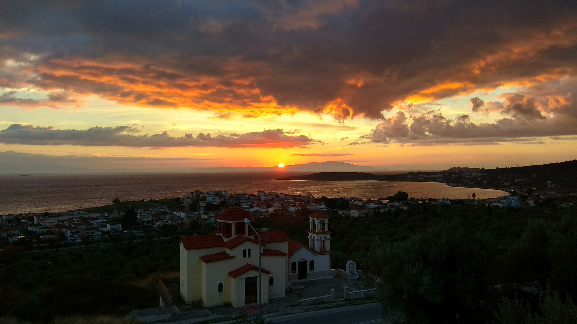 morning in island of Lesvos