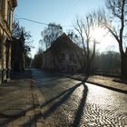 Morning in old town. Lviv.