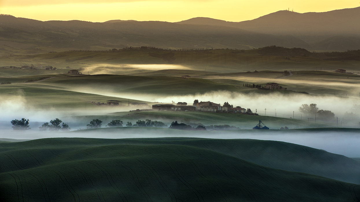 morning in val d`Orcia