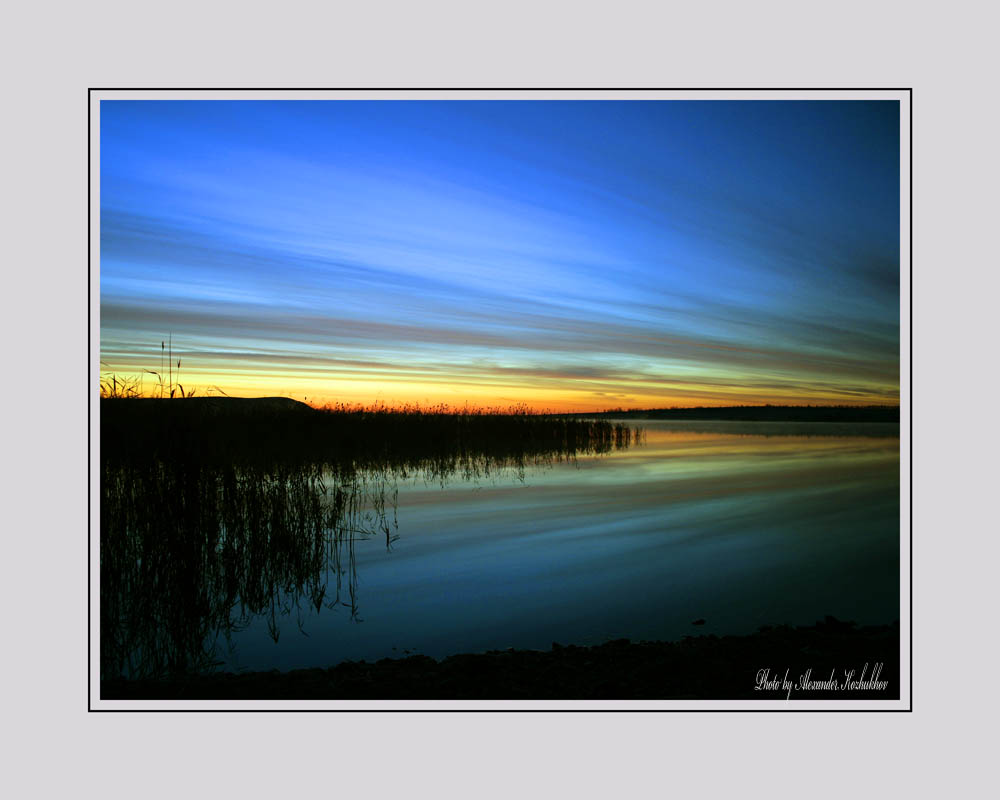 Morning on lake