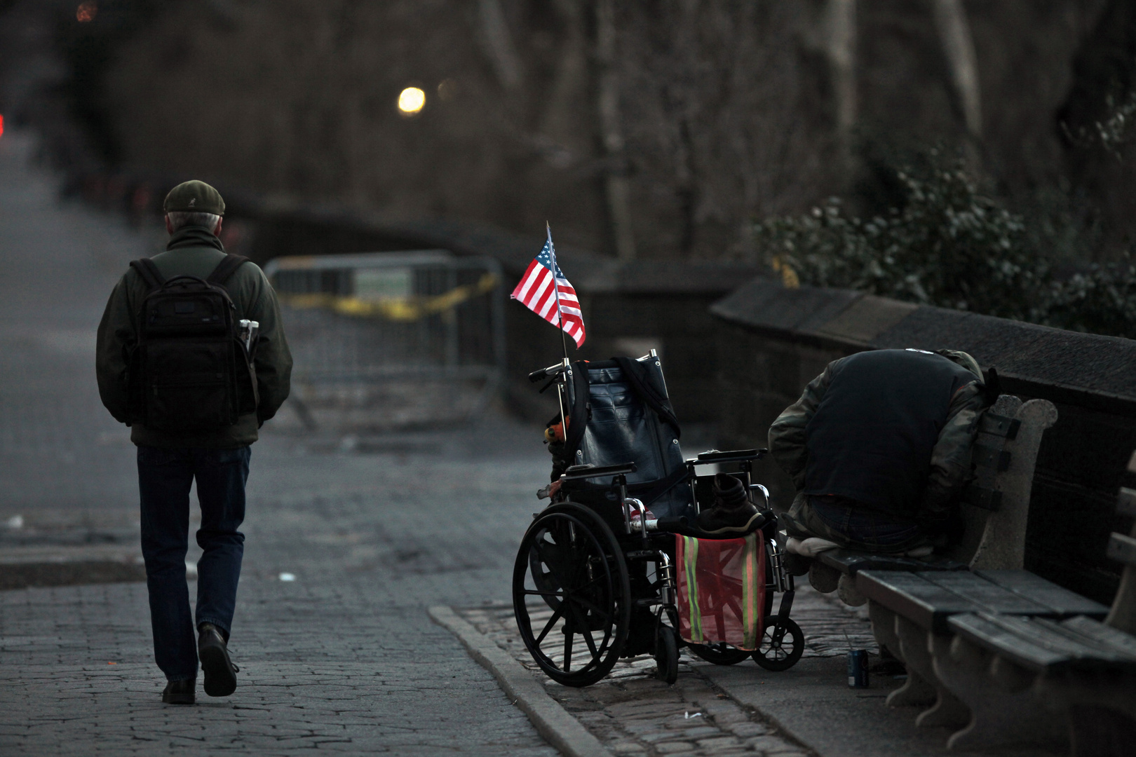 morning scene, west central park, new york