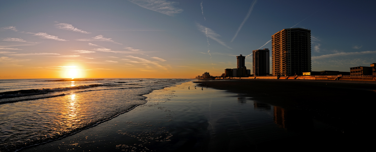 Morning Sun kisses Daytona Beach..