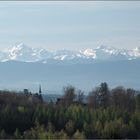 Morning view of the Alps