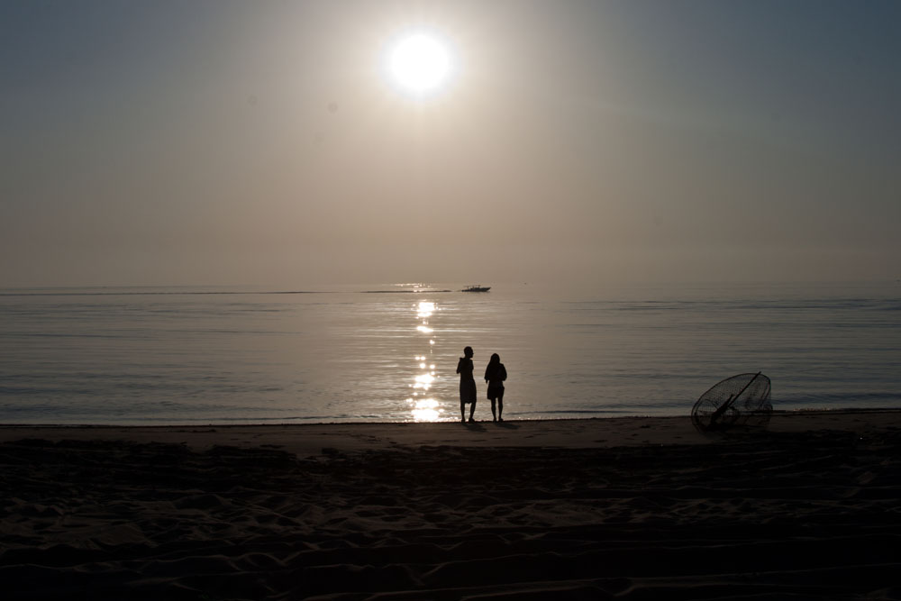 Morning Walk by the beach