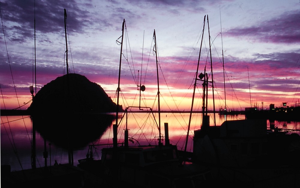 Morro Bay mit dem Morro Rock, CA