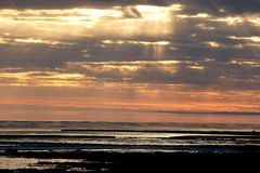 Morsum/Sylt : Der Himmel brennt