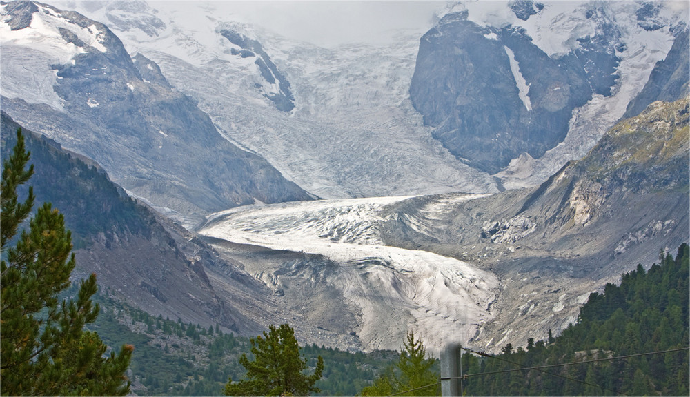 Morteratsch Gletscher - bald ein Zeitdokument?