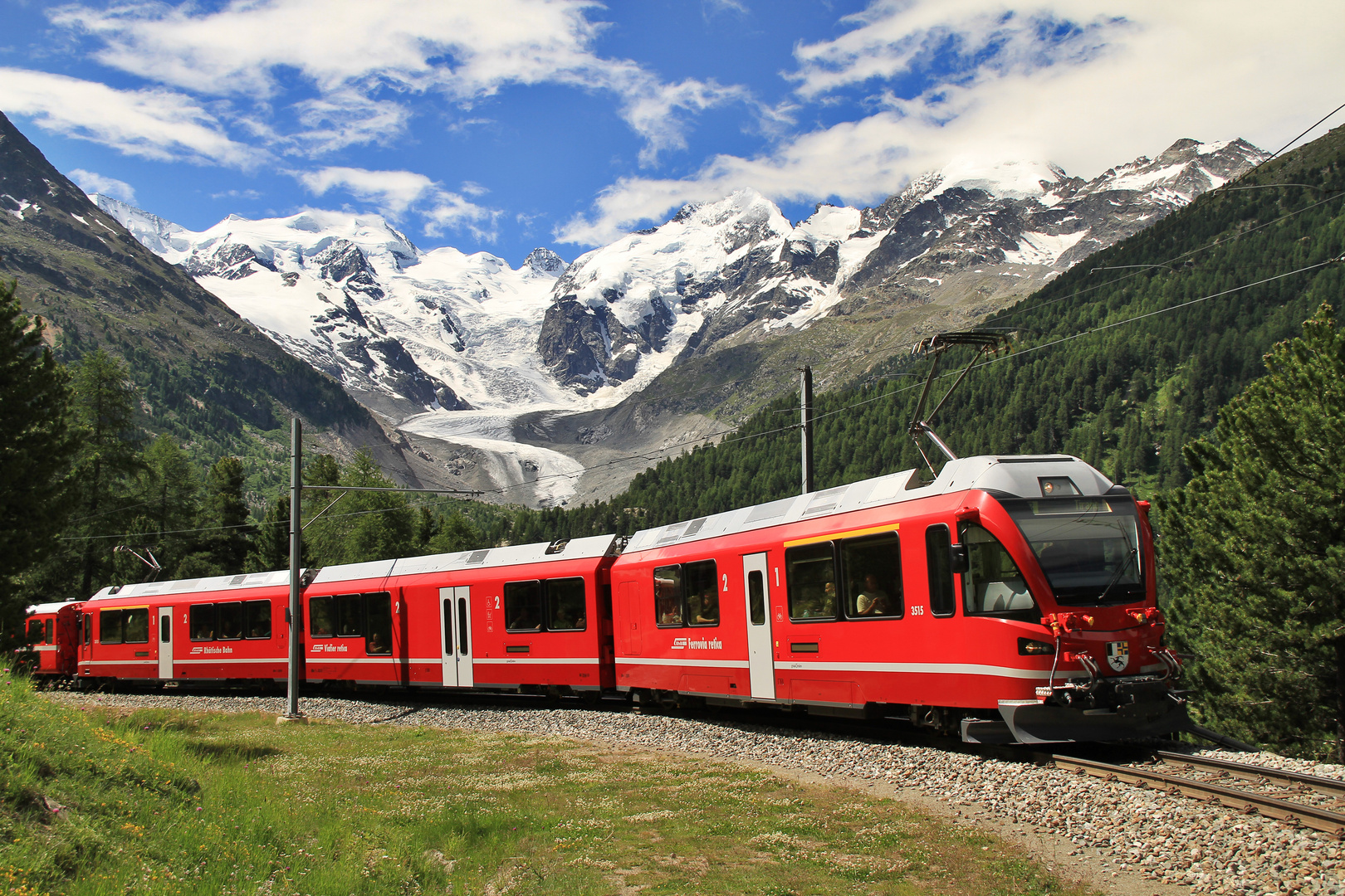 Morteratsch-Gletscher-Blick