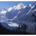 Morteratsch-Gletscher und Bernina-Massiv