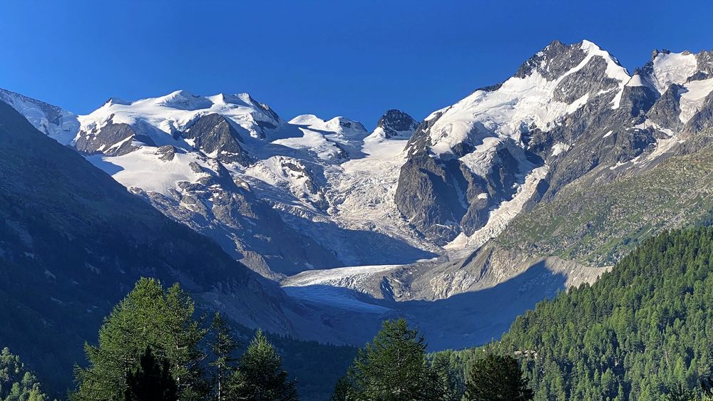 Morteratschgletscher im Morgenlicht