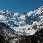 Morteratschgletscher und und die Berninagruppe