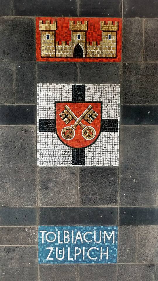 Mosaik am Bahnhof Zülpich