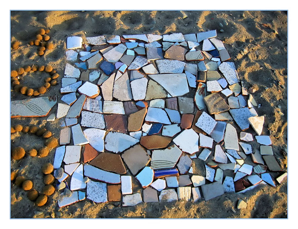 Mosaik am Strand