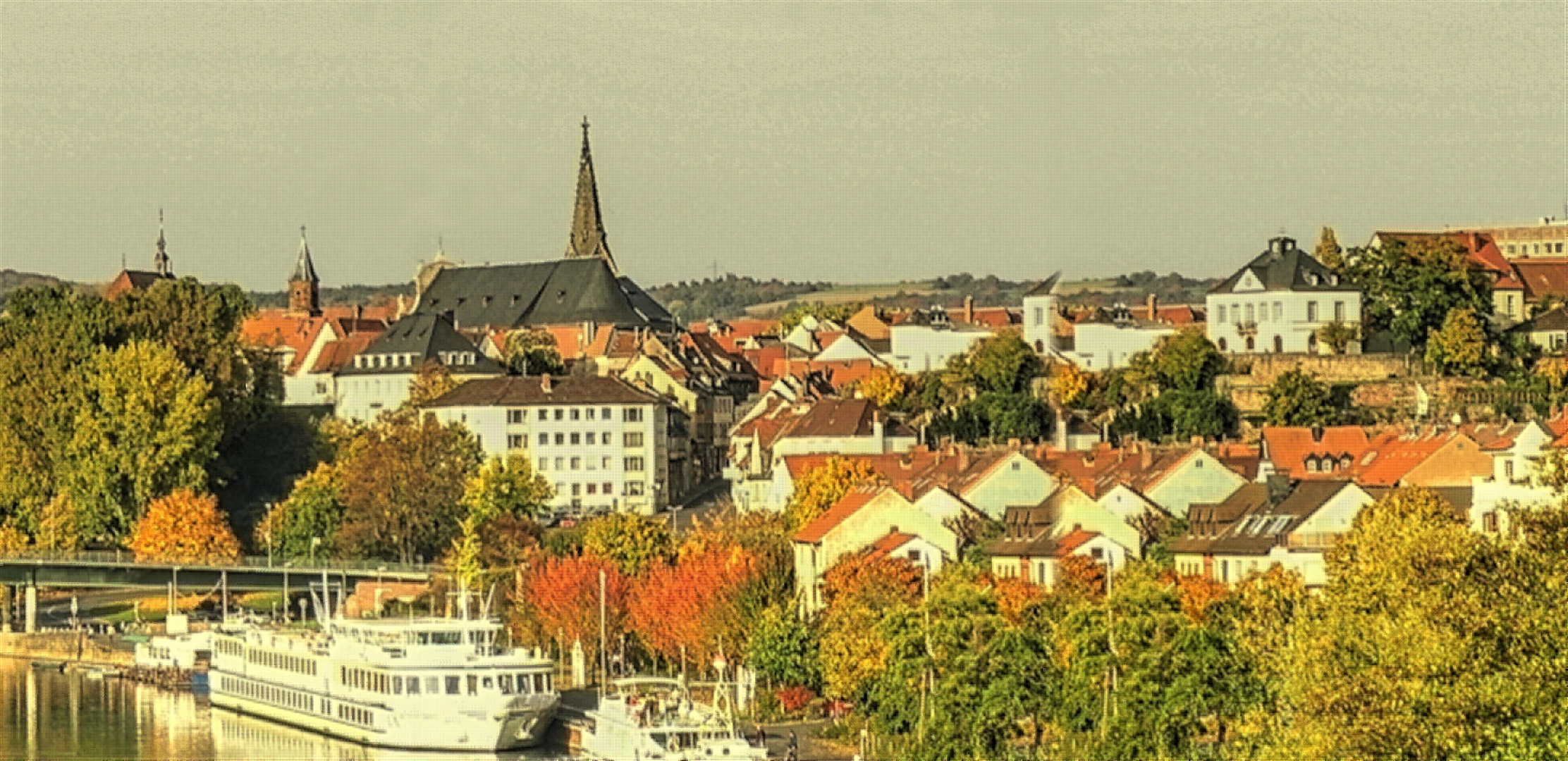 Mosaik Aschaffenburg und Willigesbrücke von 2008