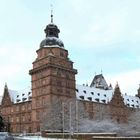 Mosaik Aschaffenburger Schloss mit Schneedach