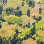 Mosaik aus Wiesen und Weiden