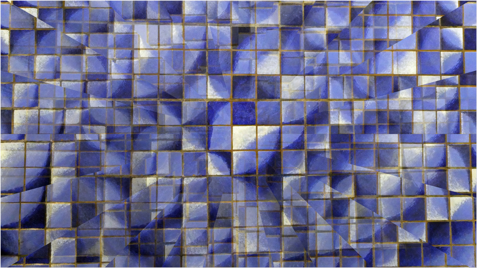 MOSAIK IN BLAU