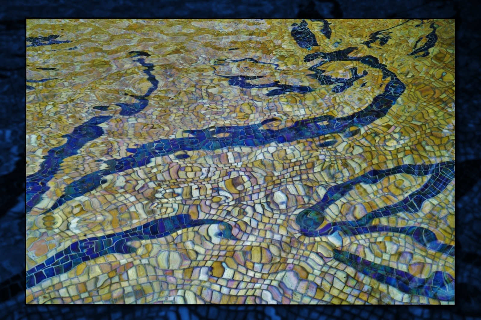 Mosaik unter Wasser...