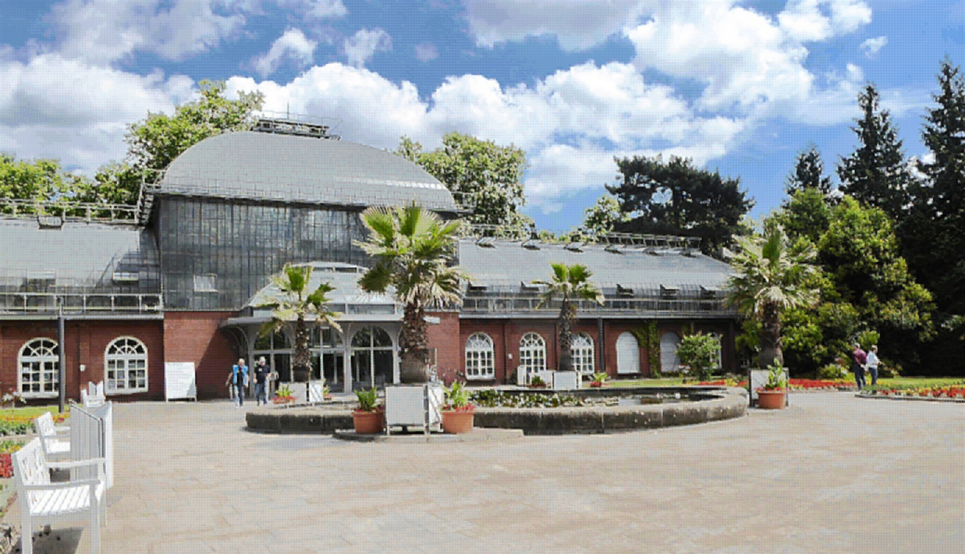 Mosaik vom Eingangsschauhaus vom Palmengarten Frankfurt