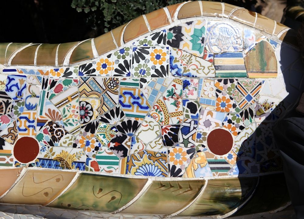 Mosaik von Gaudi von Ricardo José 