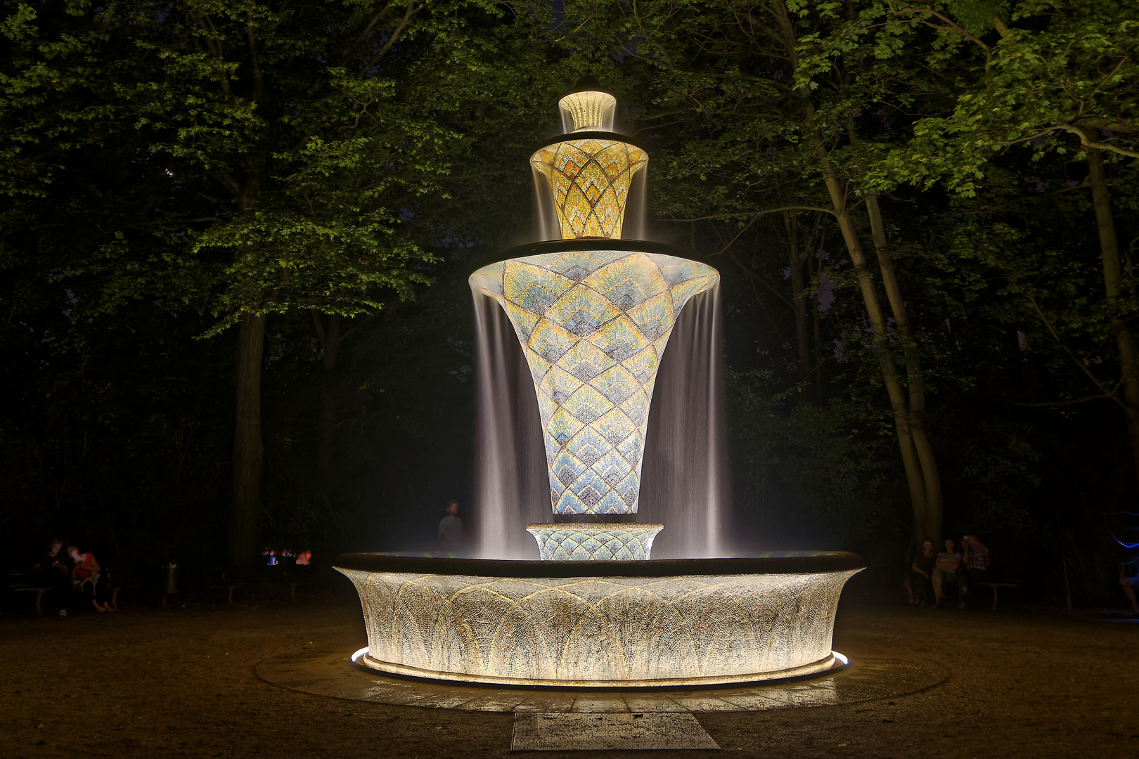 Mosaikbrunnen Großer Garten Dresden Foto & Bild park, dresden
