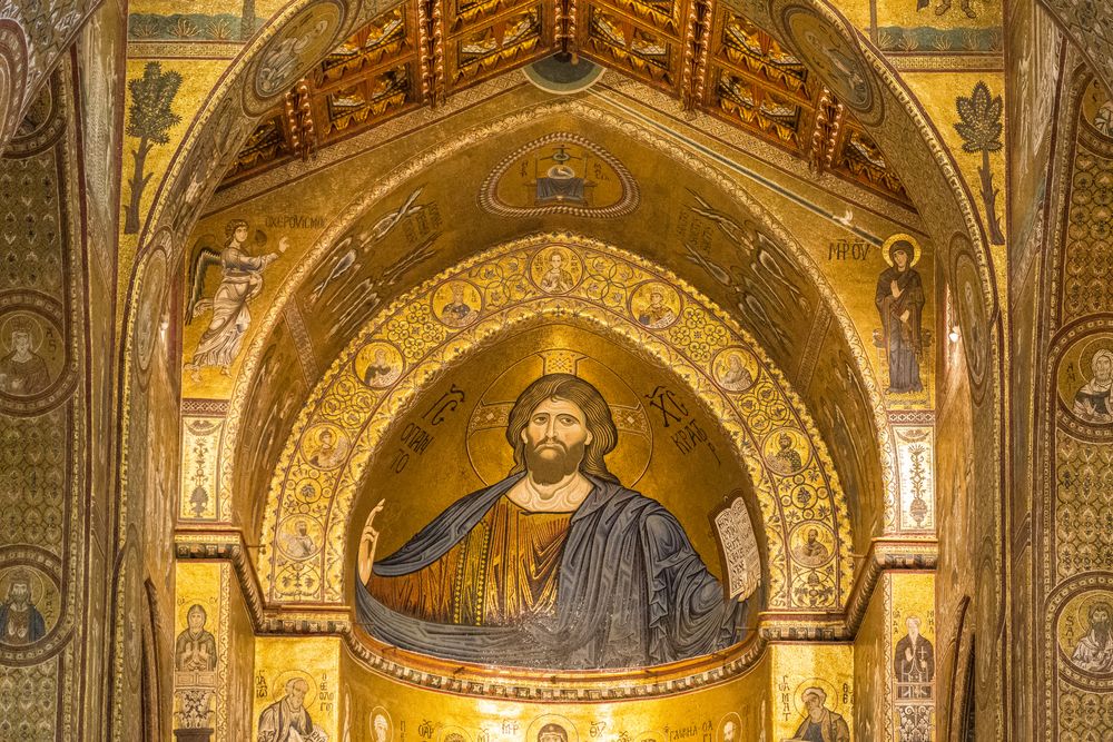 Mosaike des Chorraumes in der Basilika von Monreale