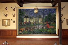 MOSAIQUE D' UNE CHASSE A COURRE CHATEAU DE COUR CHEVERNY