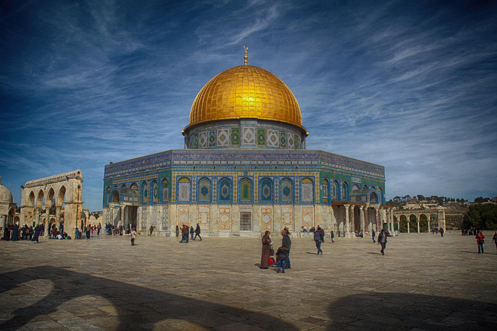 Moschee auf dem Tempelberg in Jerusalem 