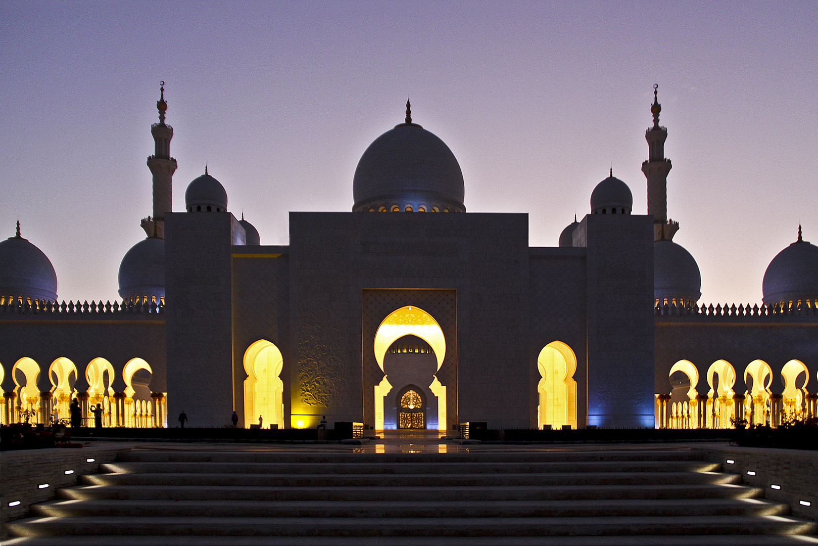 Moschee im Abendlicht