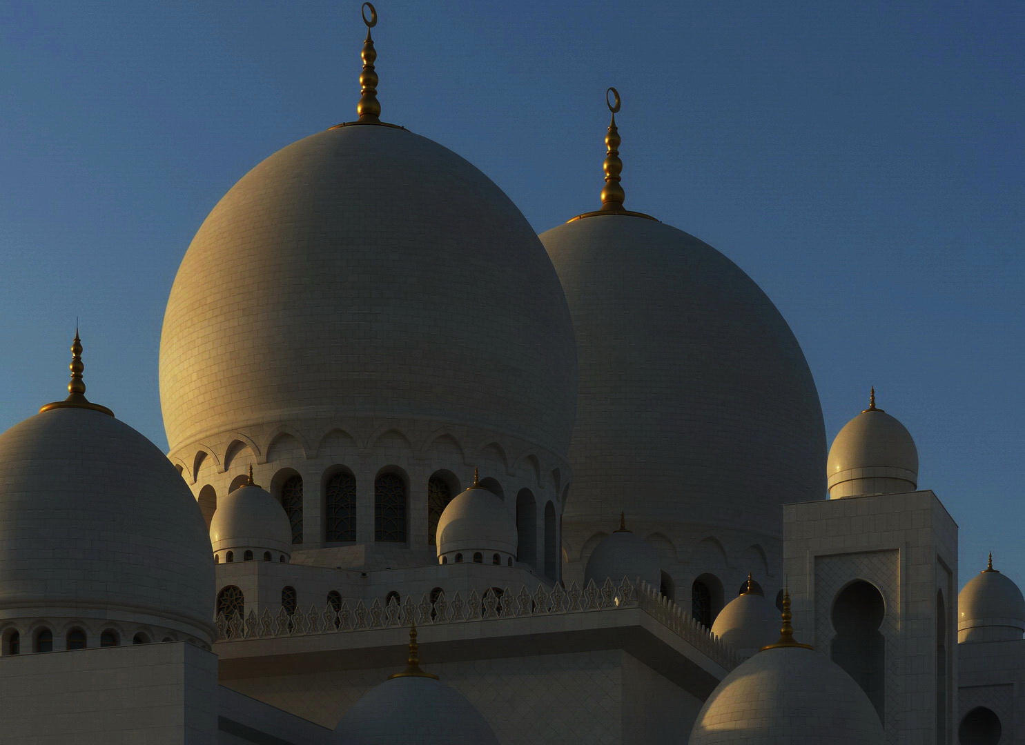 Moschee im Abendlicht