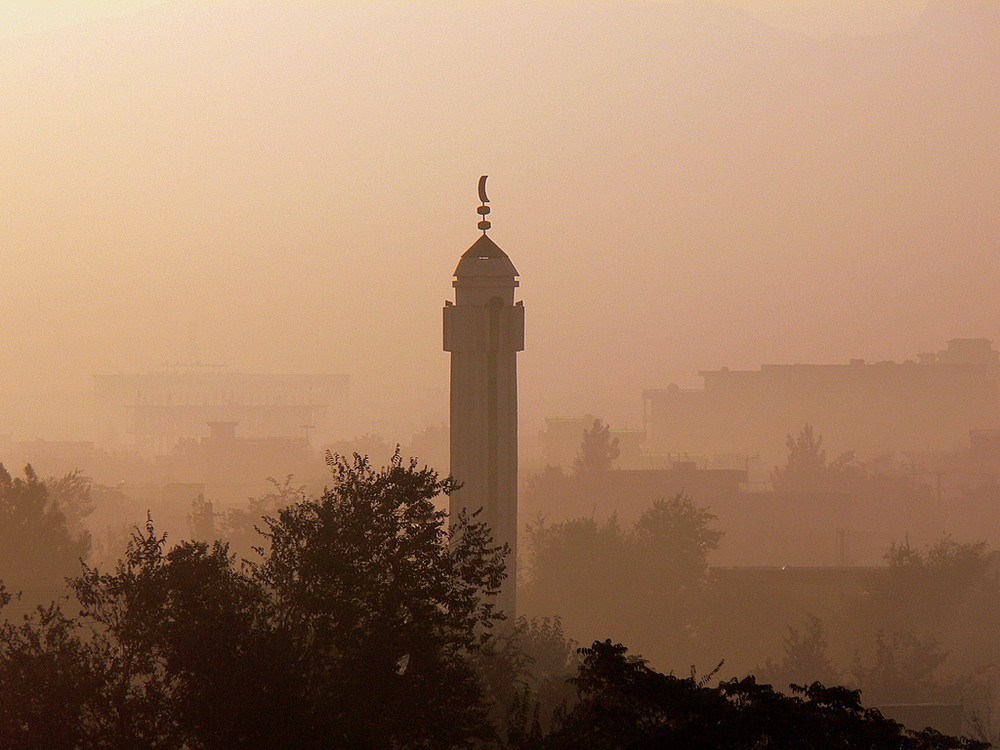 Moschee im Morgenlicht