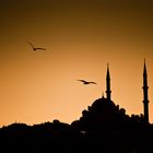 Moschee im Sonnenuntergang