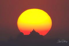 Moschee im Sonnenuntergang