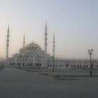 Moschee in Fujairah am Abend