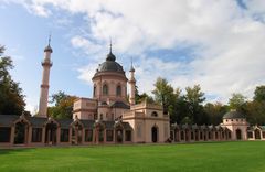 Moschee und Minarett im Schlossgarten Schwetzingen