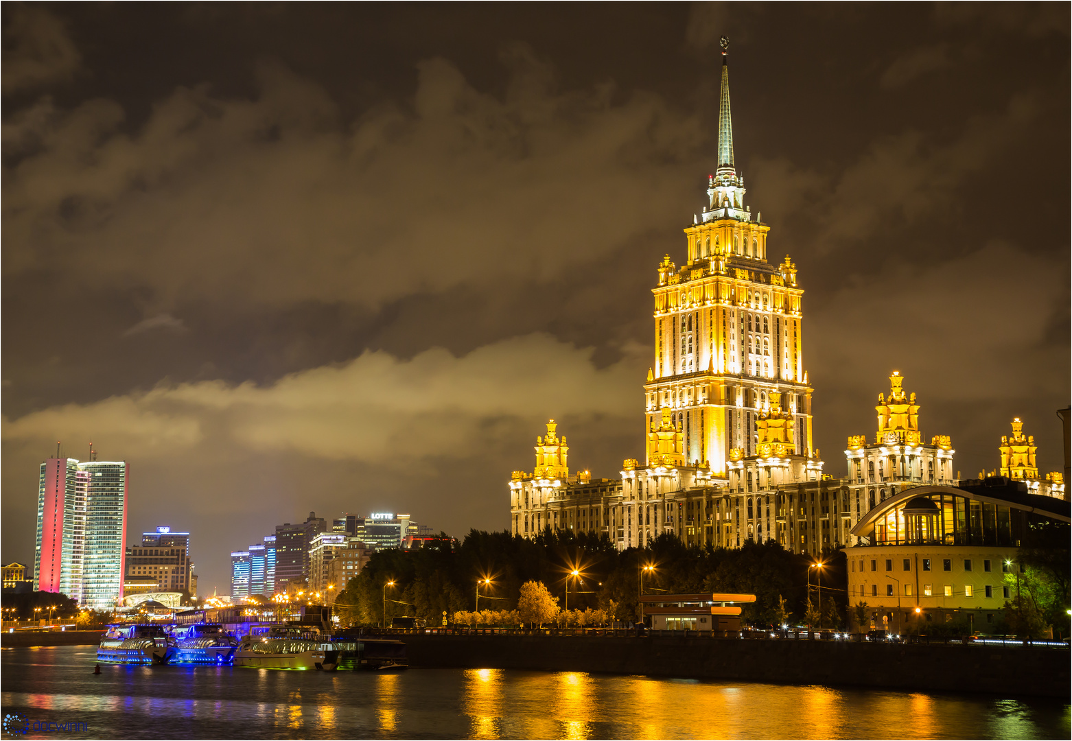 Moscow at night