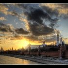 Moscow at sunset series