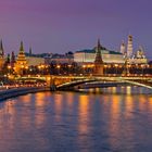 Moscow during the blue hour