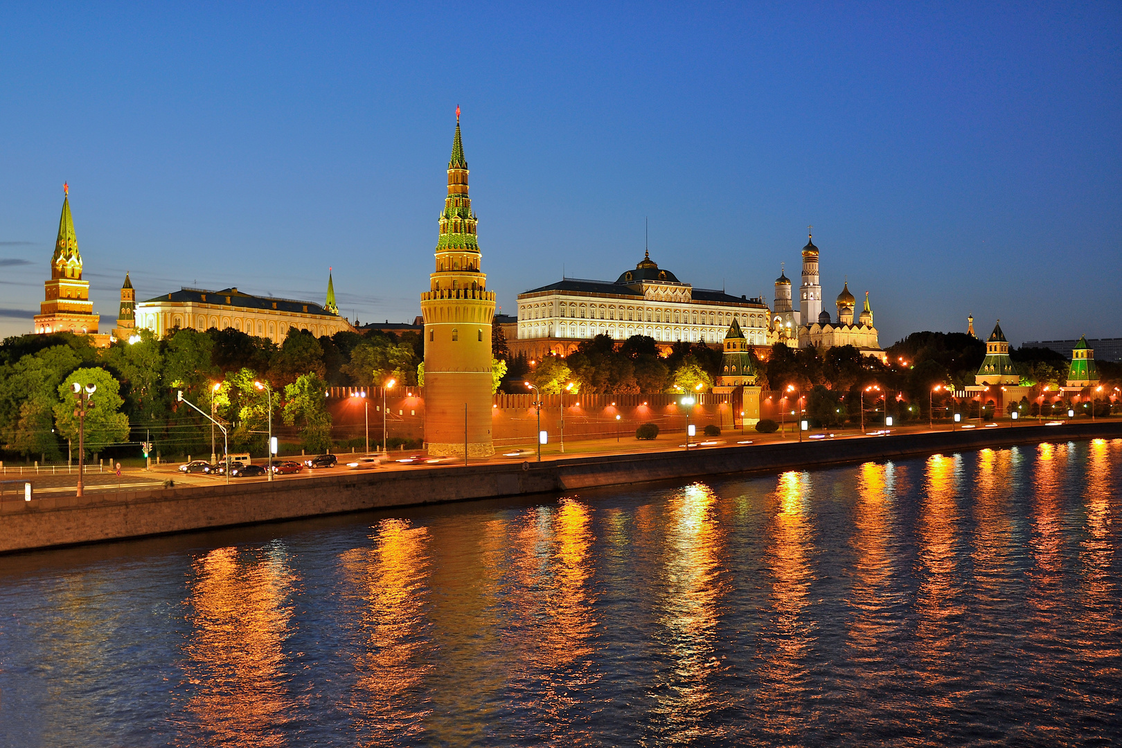 Moscow, Kremlin in the night