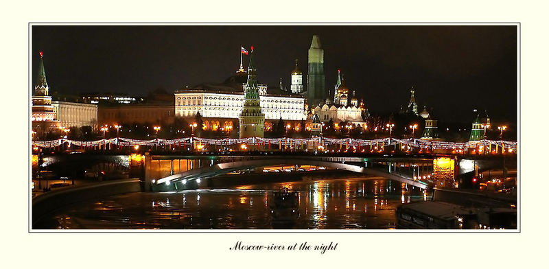 Moscow-river at the night