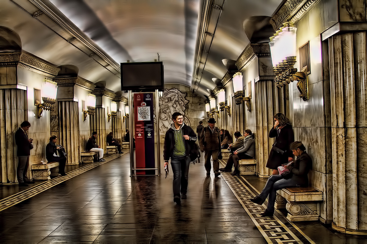 Moscow, U-Bahn-Station