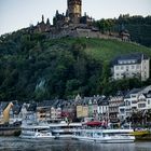 Mosel - Ankunft in Cochem abends mit dem Schiff 