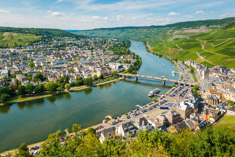 Mosel bei BernkastelKues 93 Foto & Bild sommer, burgberg, aussicht