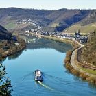 Mosel Frachter aufwärts