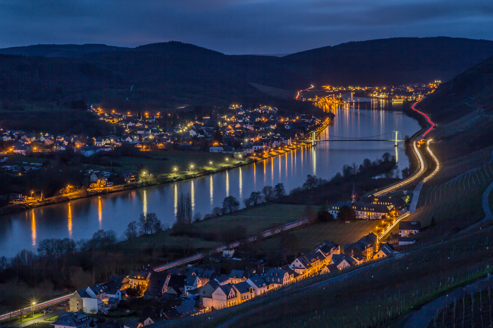 Mosel im Abendlicht