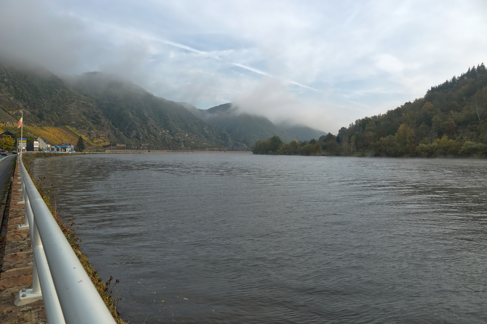 Mosel im Frühnebel