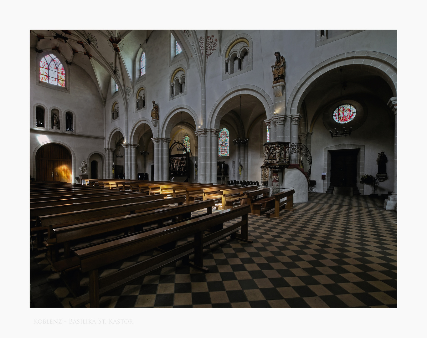 Mosel - Impressionen " Basilika St. Kastor im Detail "